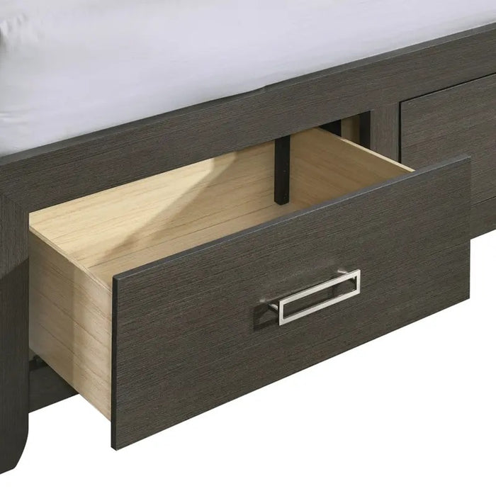 Sasha King Music Bed in Charcoal - Jack’s Furniture and More (Laredo, TX)
