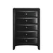 Emily 5 Drawer Chest in Black - Jack’s Furniture and More (Laredo, TX)