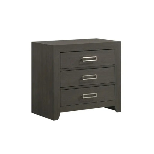 Elements International Sasha Nightstand in Charcoal image