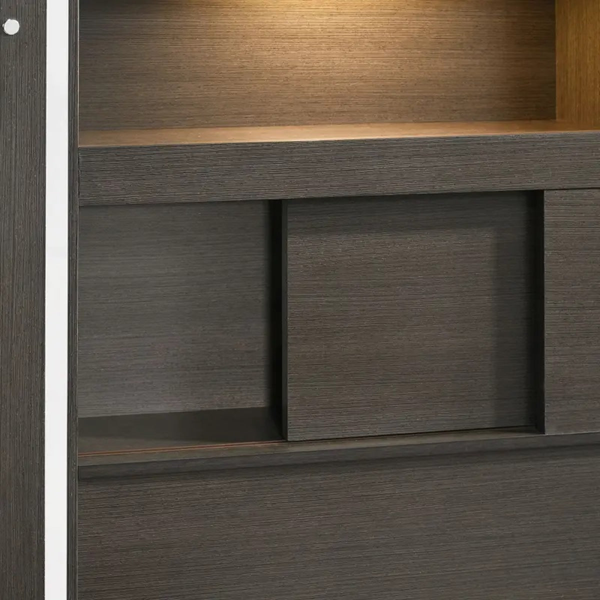 Sasha Queen Music Bed in Charcoal - Jack’s Furniture and More (Laredo, TX)