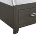 Sasha King Music Bed in Charcoal - Jack’s Furniture and More (Laredo, TX)