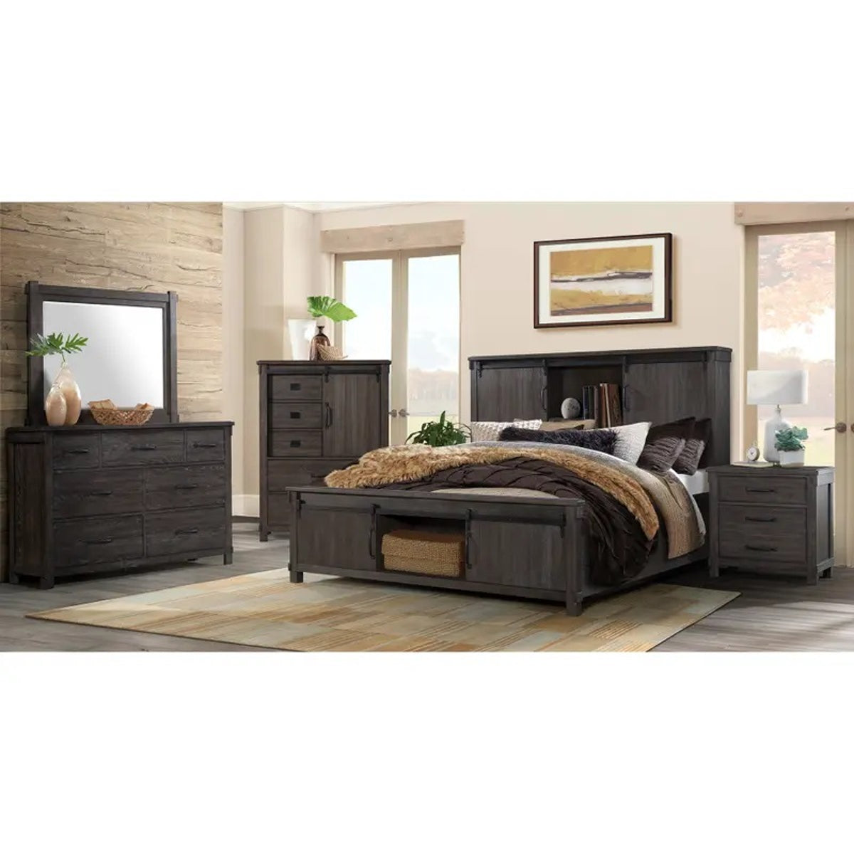 Scott Mirror in Dark - Jack’s Furniture and More (Laredo, TX)