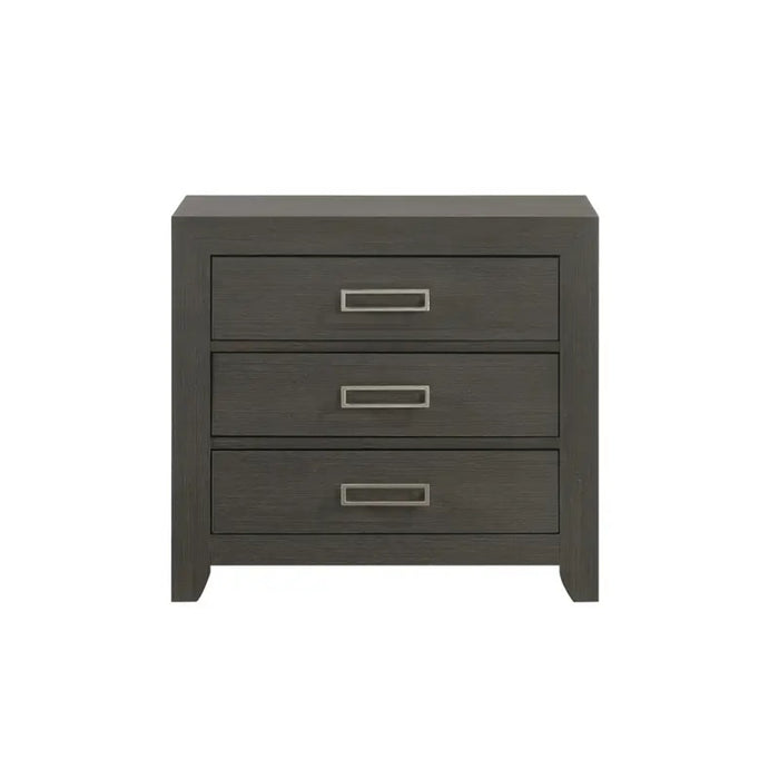 Sasha Nightstand in Charcoal - Jack’s Furniture and More (Laredo, TX)