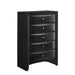Elements International Emily 5 Drawer Chest in Black image