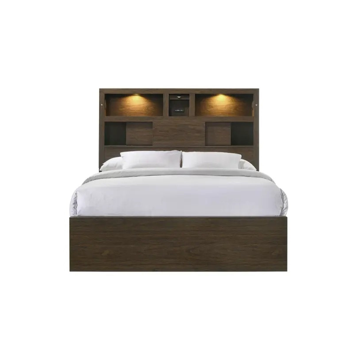 Hendricks King Music Bed in Brown Grey - Jack’s Furniture and More (Laredo, TX)