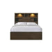 Hendricks Queen Music Bed in Brown Grey - Jack’s Furniture and More (Laredo, TX)