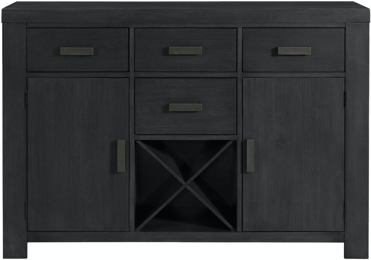 Grady Server in Black - Jack’s Furniture and More (Laredo, TX)