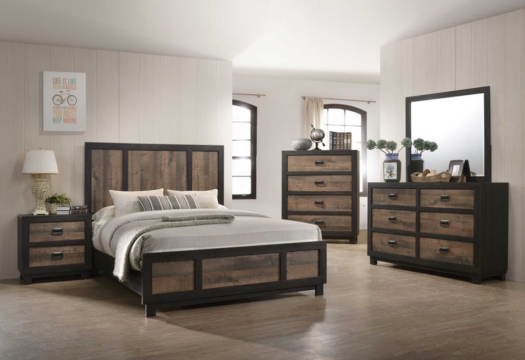Harlington King Bed in Rustic Gray - Jack’s Furniture and More (Laredo, TX)