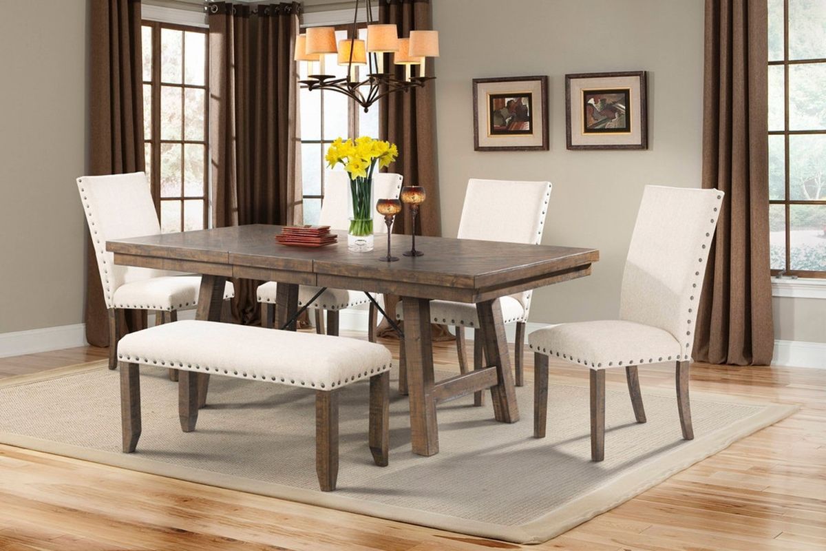 Jax Upholstered Side Chair (Set of 2) in Smokey Walnut - Jack’s Furniture and More (Laredo, TX)