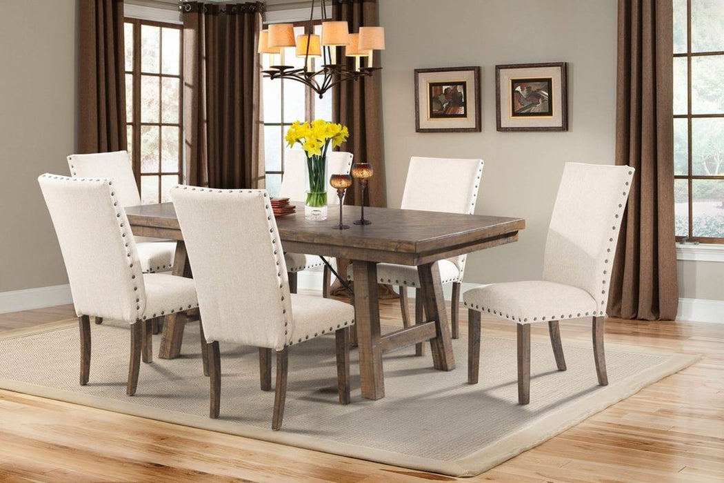 Jax Upholstered Side Chair (Set of 2) in Smokey Walnut - Jack’s Furniture and More (Laredo, TX)