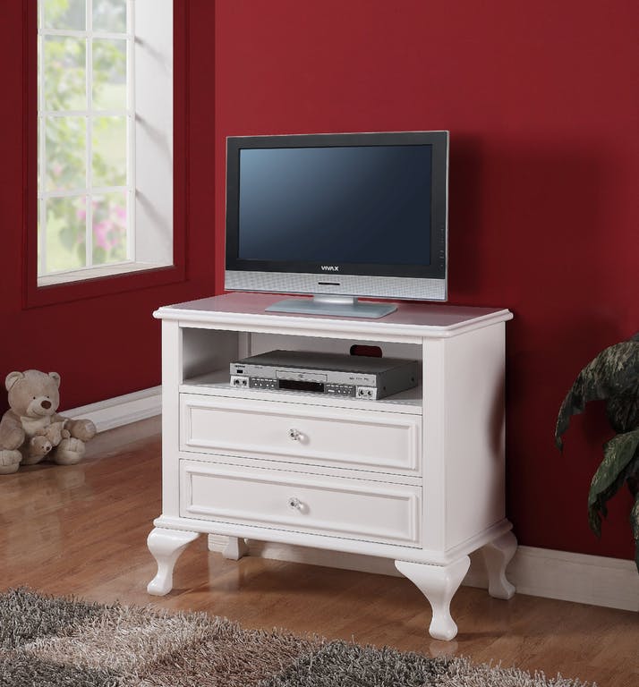Elements International Jesse Media Chest in White image