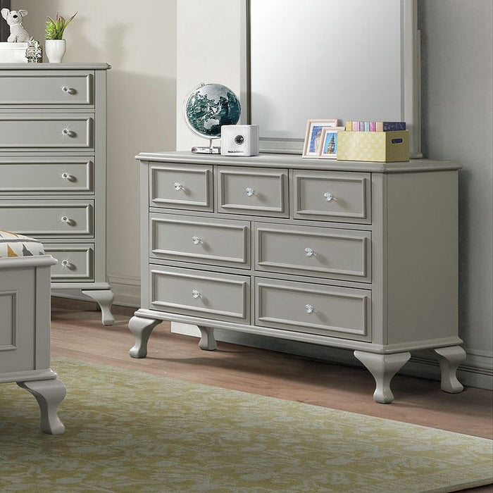 Jesse Youth Dresser in Grey - Jack’s Furniture and More (Laredo, TX)