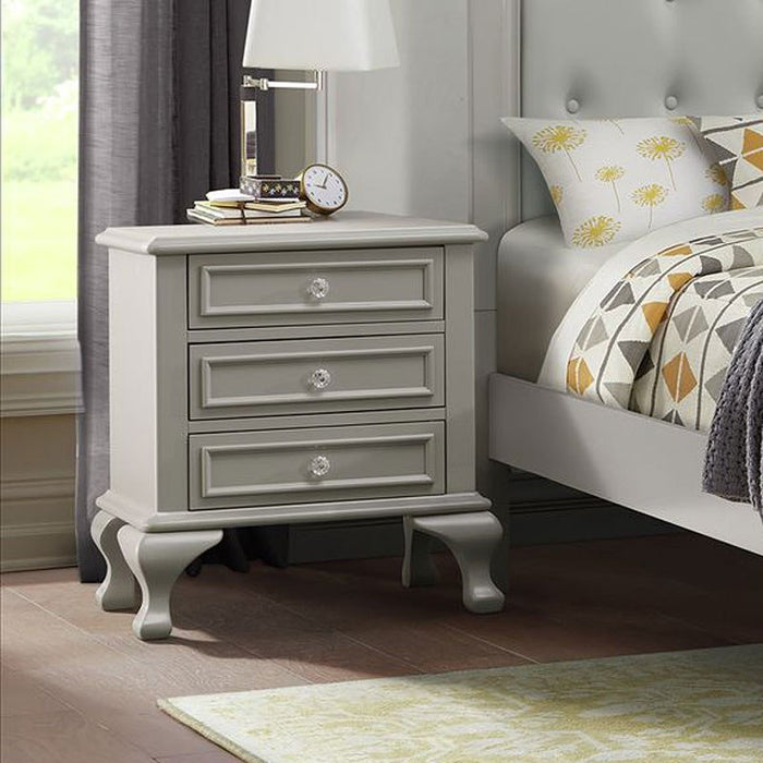 Jesse Youth Nightstand in Grey - Jack’s Furniture and More (Laredo, TX)