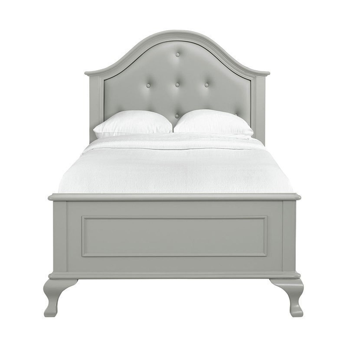 Jesse Youth Full Panel Bed in Grey - Jack’s Furniture and More (Laredo, TX)