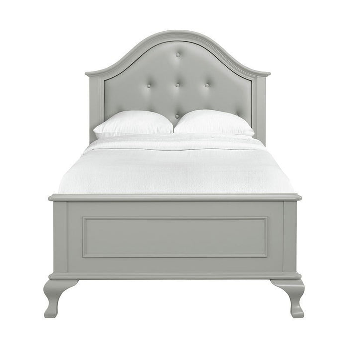 Jesse Youth Twin Panel Bed in Grey - Jack’s Furniture and More (Laredo, TX)