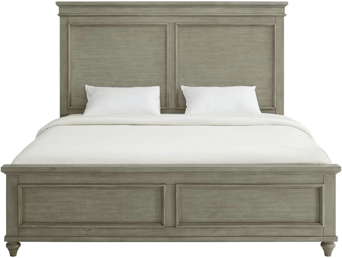 Kendari Queen Panel Bed in Grey - Jack’s Furniture and More (Laredo, TX)