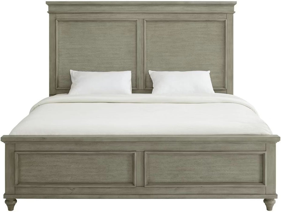 Kendari Queen Panel Bed in Grey - Jack’s Furniture and More (Laredo, TX)