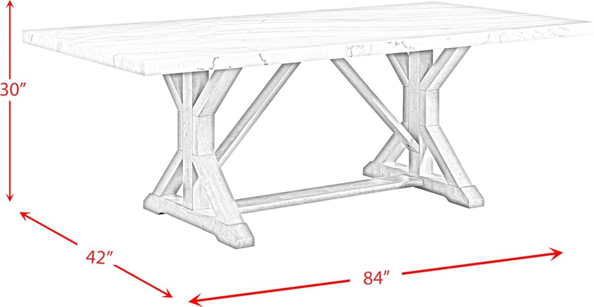 Lakeview Rectangular Dining Table in Natural CDLW100DTC - Jack’s Furniture and More (Laredo, TX)