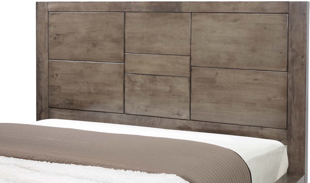 Logic King Platform Bed in Rustic Grey - Jack’s Furniture and More (Laredo, TX)
