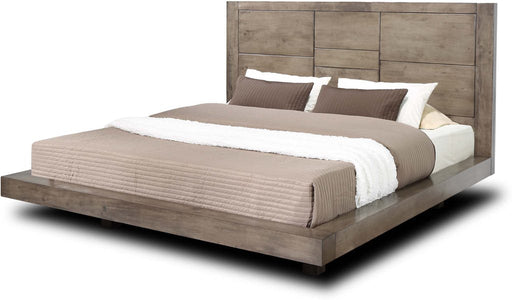 Elements International Logic King Platform Bed in Rustic Grey image