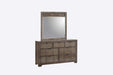 Logic Mirror in Rustic Grey - Jack’s Furniture and More (Laredo, TX)