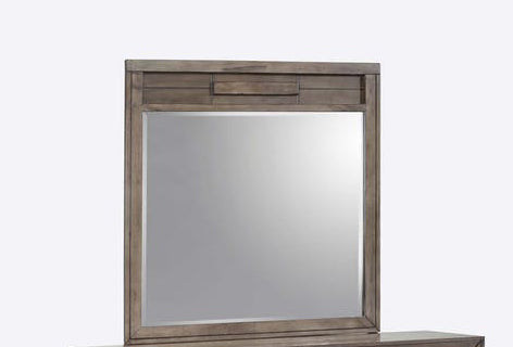 Elements International Logic Mirror in Rustic Grey image