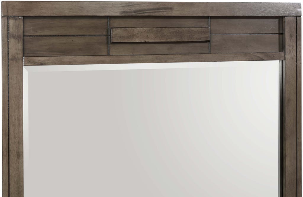 Logic Mirror in Rustic Grey - Jack’s Furniture and More (Laredo, TX)