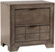 Elements International Logic Night Stand in Rustic Grey image