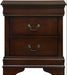 Louis Philippe Nightstand in Cherry - Jack’s Furniture and More (Laredo, TX)