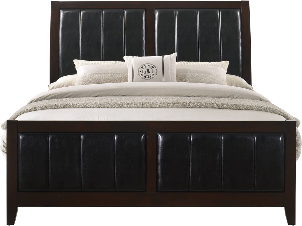 Lawrence Queen Panel Bed in Espresso Lacquer - Jack’s Furniture and More (Laredo, TX)