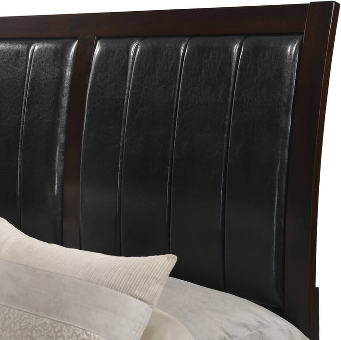 Lawrence Queen Panel Bed in Espresso Lacquer - Jack’s Furniture and More (Laredo, TX)