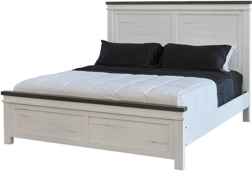 Elements International Madison Queen Panel Bed in White image