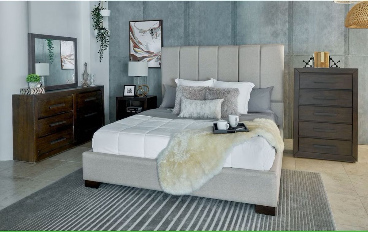 Magnum Queen Panel Bed in Grey - Jack’s Furniture and More (Laredo, TX)