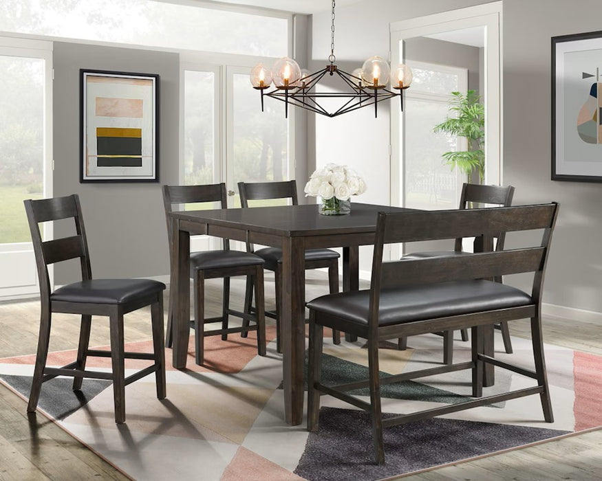 Mango Counter Height Side Chair (Set of 2) in Dark Brown - Jack’s Furniture and More (Laredo, TX)