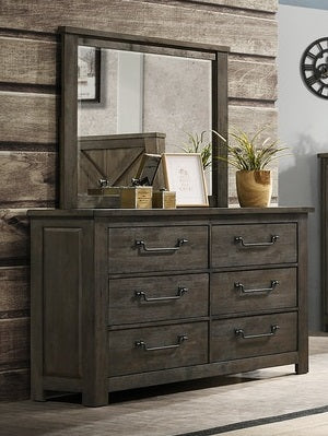 Maverick Mirror in Dark Brown - Jack’s Furniture and More (Laredo, TX)