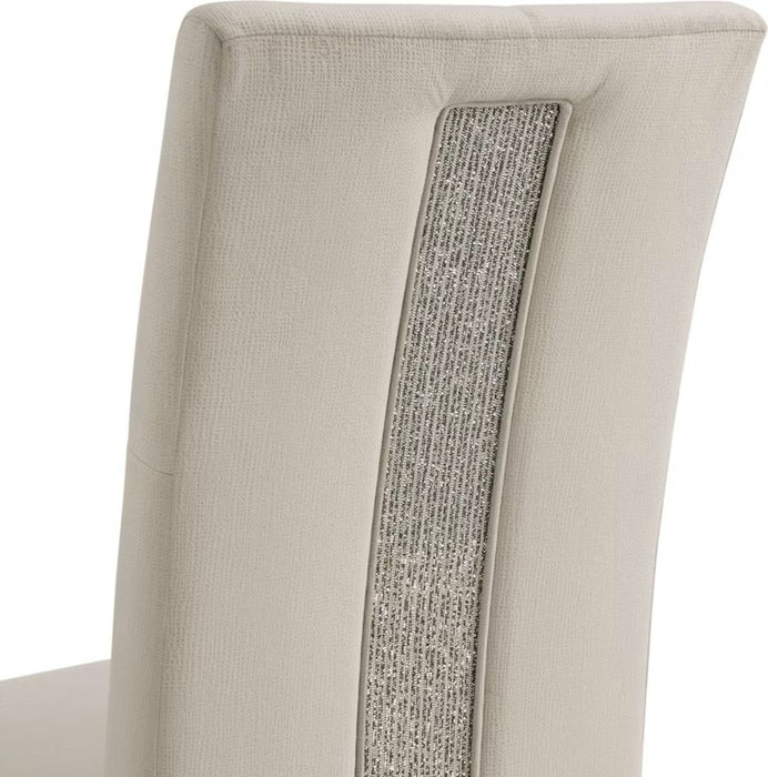 Maxwell Side Chair (Set of 2) in Champagne - Jack’s Furniture and More (Laredo, TX)