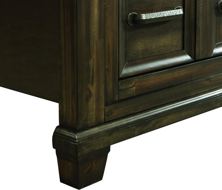 McCabe King Storage Bed in Distressed Lacquer - Jack’s Furniture and More (Laredo, TX)