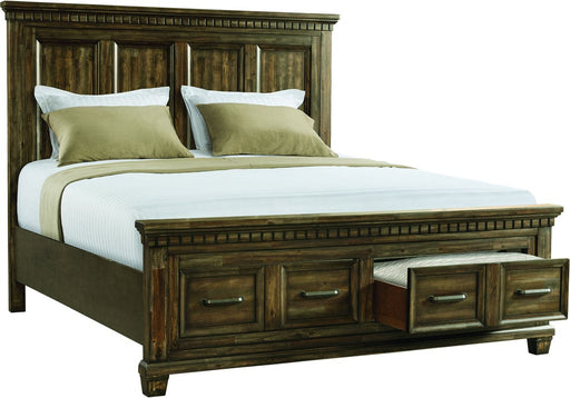Elements International McCabe Queen Storage Bed in Distressed Lacquer image