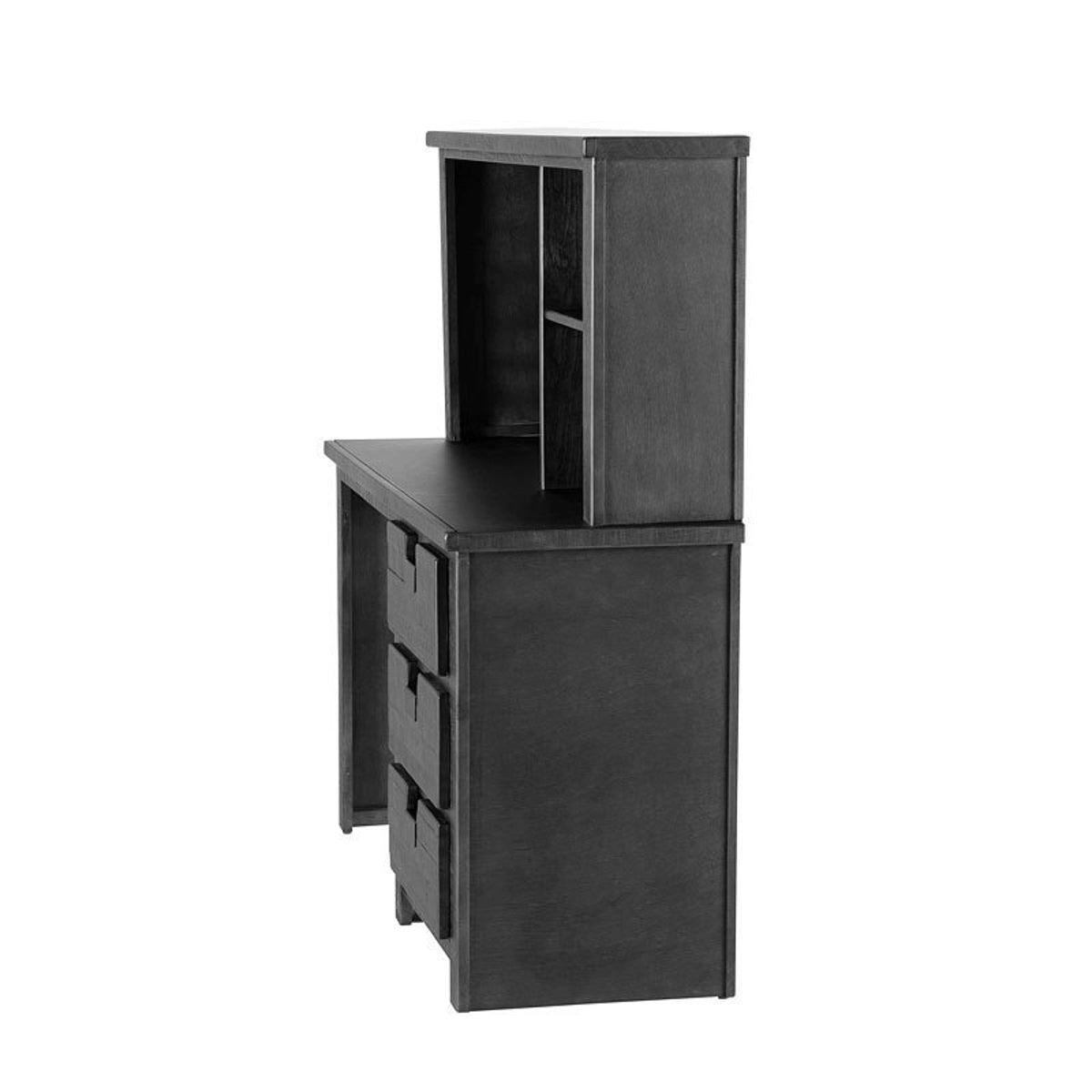 Vista Computer Desk with Hutch in Grey - Jack’s Furniture and More (Laredo, TX)
