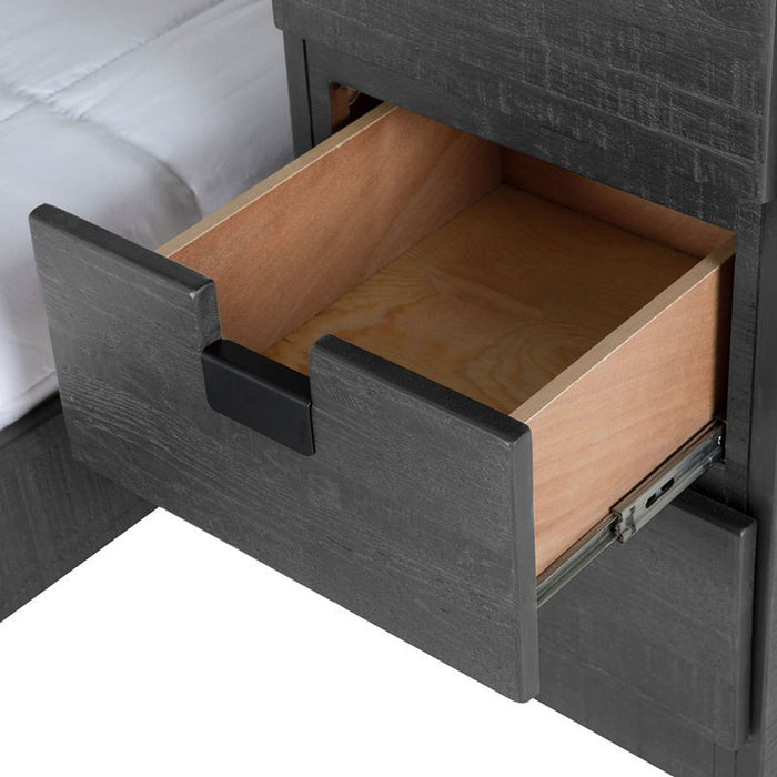 Vista Twin over Full Basic Loft Bed with Bookcase in Grey - Jack’s Furniture and More (Laredo, TX)