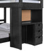 Vista Twin over Full Basic Loft Bed with Desk in Grey - Jack’s Furniture and More (Laredo, TX)
