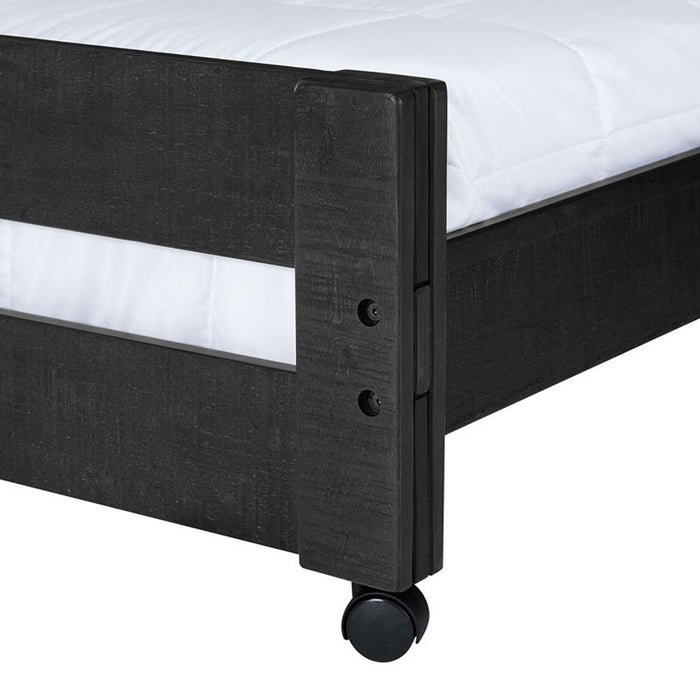 Vista Twin over Full Basic Loft Bed with Desk in Grey - Jack’s Furniture and More (Laredo, TX)