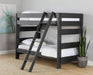 Vista Twin over Full Bunk Bed with Ladder in Grey - Jack’s Furniture and More (Laredo, TX)