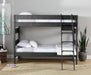 Vista Twin over Twin Bunk Bed with Ladder in Grey - Jack’s Furniture and More (Laredo, TX)