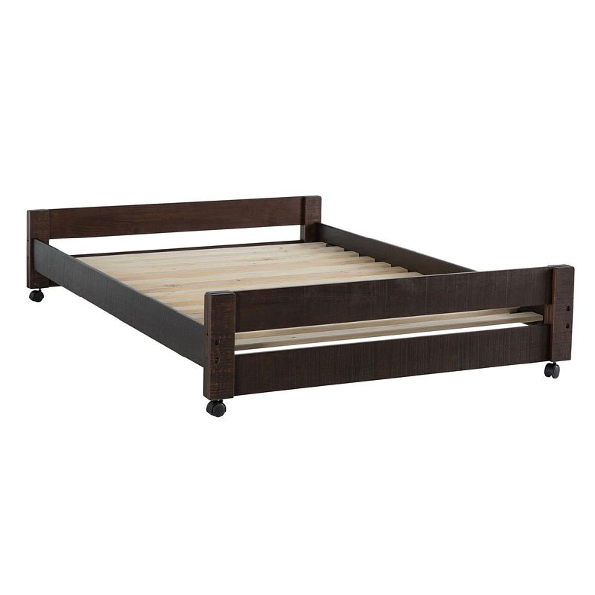 Vista Twin over Full Basic Loft Bed with Bookcase in Brown - Jack’s Furniture and More (Laredo, TX)