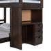 Vista Twin over Full Basic Loft Bed with Desk in Brown - Jack’s Furniture and More (Laredo, TX)