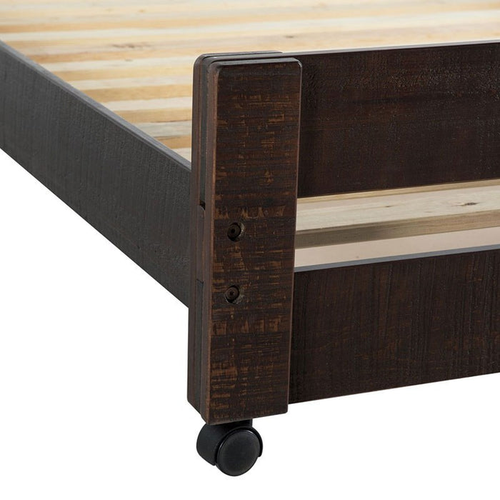 Vista Twin over Full Basic Loft Bed with Desk in Brown - Jack’s Furniture and More (Laredo, TX)