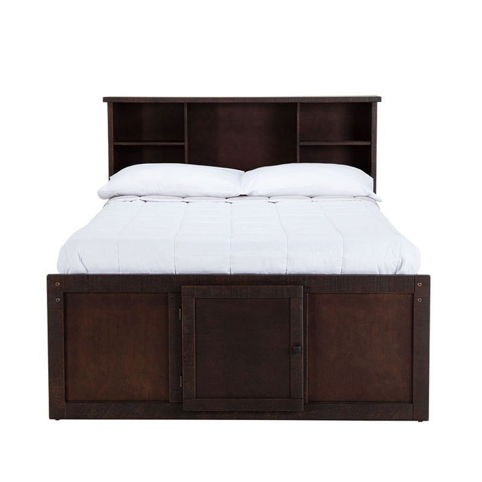 Vista Captain Bed Twin Storage Bed in Brown - Jack’s Furniture and More (Laredo, TX)