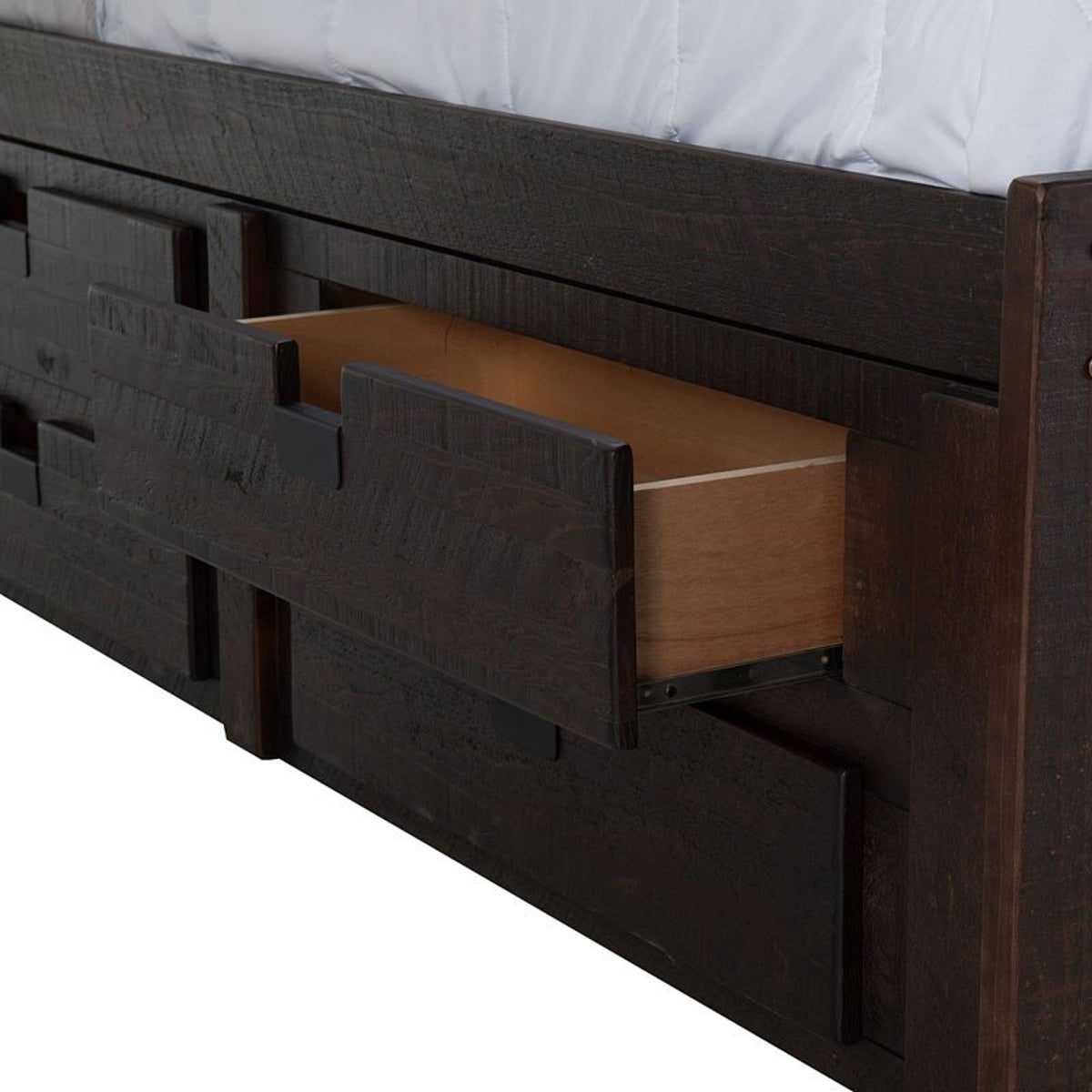 Vista Captain Bed Twin Storage Bed in Brown - Jack’s Furniture and More (Laredo, TX)