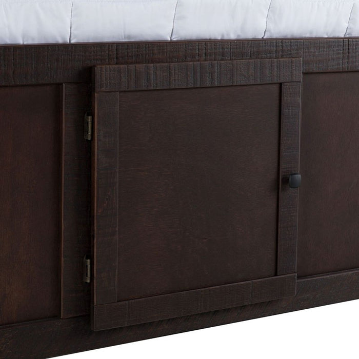 Vista Captain Bed Twin Storage Bed in Brown - Jack’s Furniture and More (Laredo, TX)